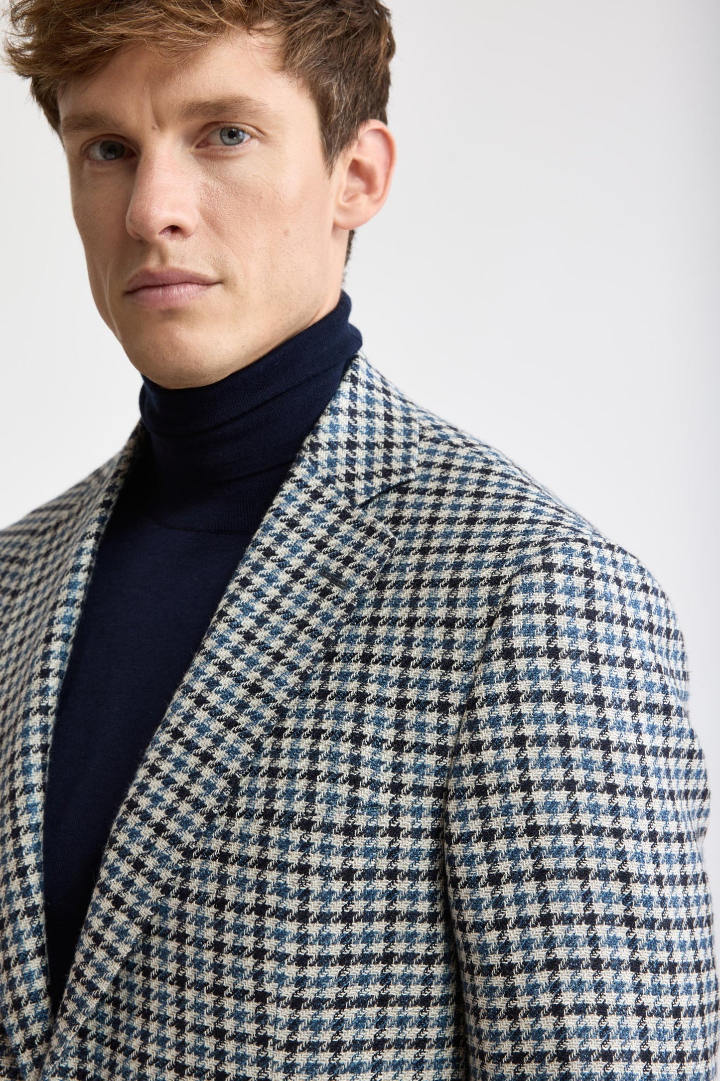 Medium Blue Silk & Linen Soho Jacket Mistral