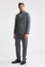 Hellgraue Camden-Jacke aus 100 % Wolle Super 100's, Flanell & Saxony