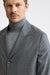 Hellgraue Camden-Jacke aus 100 % Wolle Super 100's, Flanell & Saxony