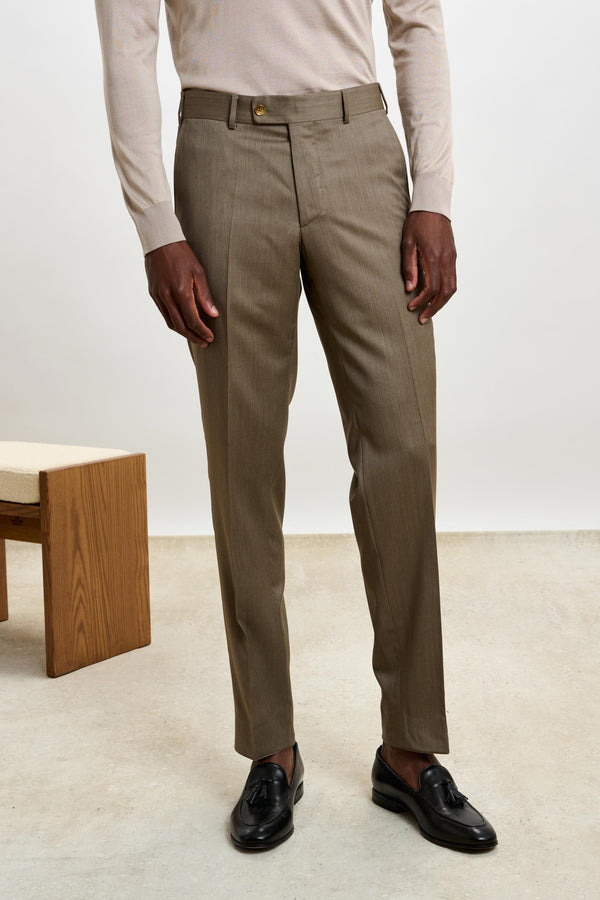 Taupe Melange Farley Pantalon New Deluxe