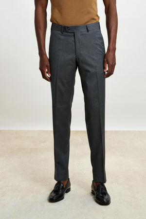Farley Trouser New Deluxe Mid Grey Melange - View 1
