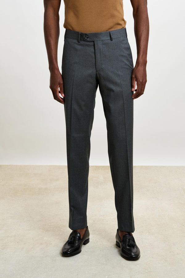 Farley Pantalon Mid Grey Melange New Deluxe