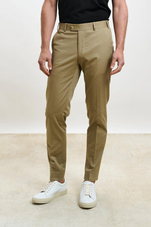 Gibbet Trouser Cashmere Cotton Dark Beige - View 1