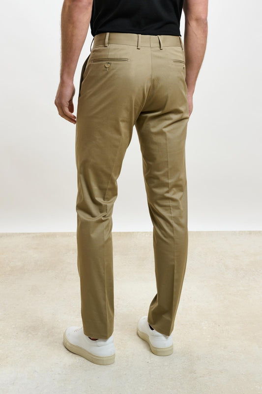 Gibbet Trouser Cashmere Cotton Dark Beige - View 2