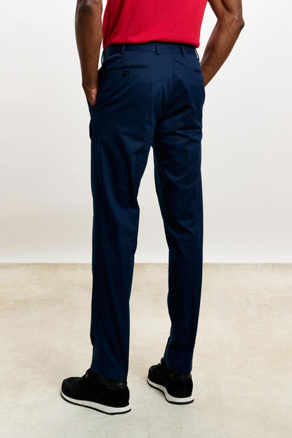 Gibbet Trouser Cashmere Cotton Blue - View 4