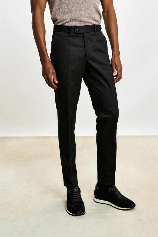 Gibbet Trouser Cashmere Cotton Black - View 3