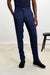 Farley Trouser Pure Linen Navy - View 1