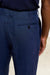 Farley Trouser Pure Linen Navy - View 4