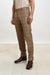 Farley Trouser Crossover Check Rust - View 1