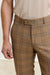 Farley Trouser Crossover Check Rust - View 2