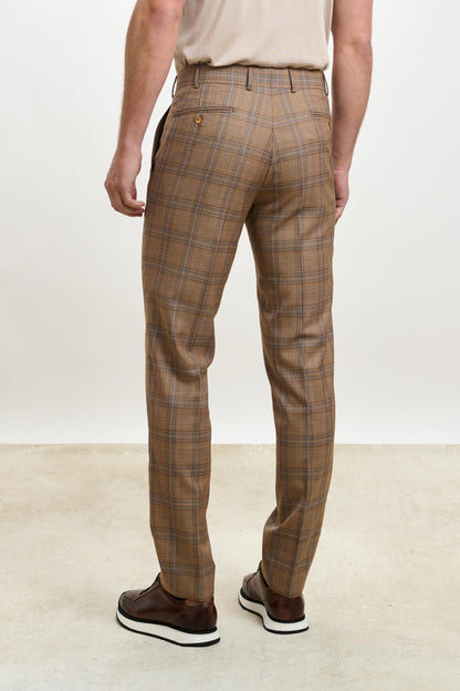 Farley Trouser Crossover Check Rust - View 3
