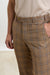 Farley Trouser Crossover Check Rust - View 5