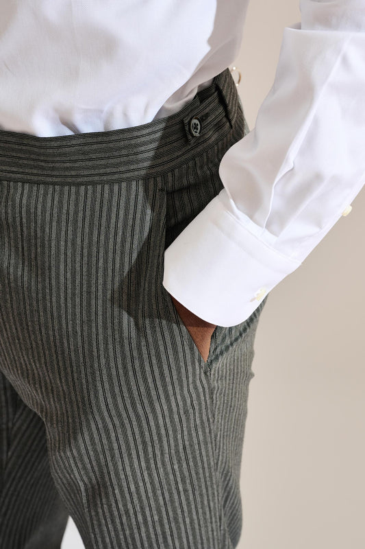 Morning Suit Trouser Festival Grey Stripe - View 2