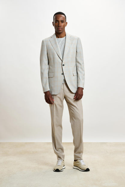 Farley Trouser Crossover Plain Beige - View 2