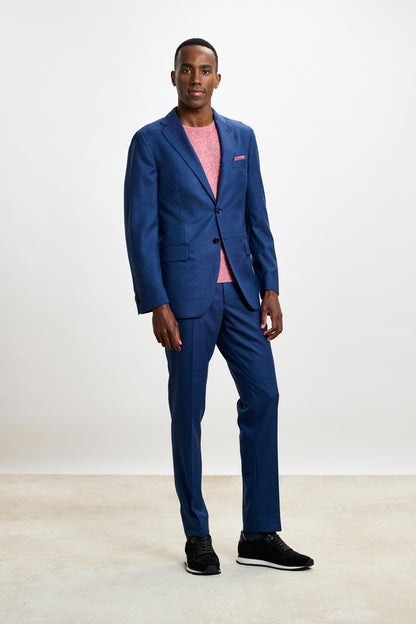 Farley Trouser Crossover Plain Blue - View 6