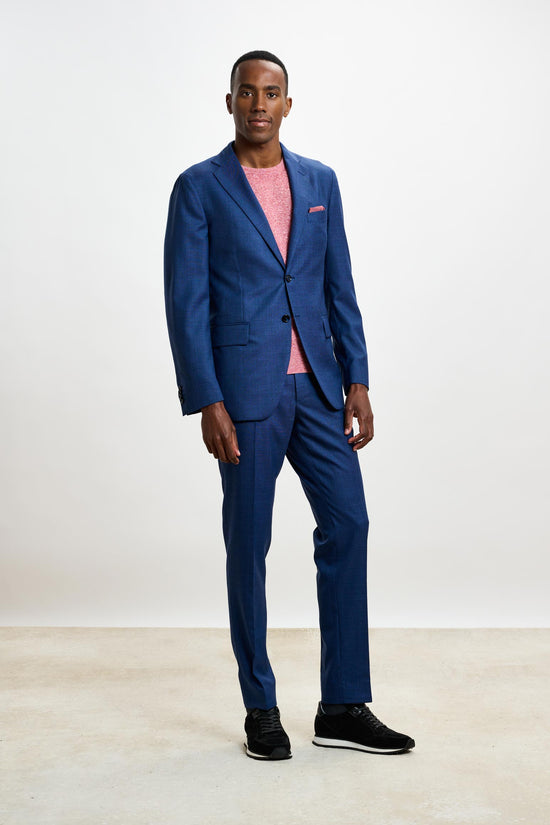 Farley Trouser Crossover Plain Blue - View 6