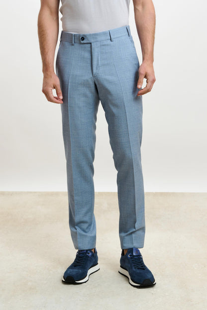Farley Trouser Crossover Plain Light Blue - View 1