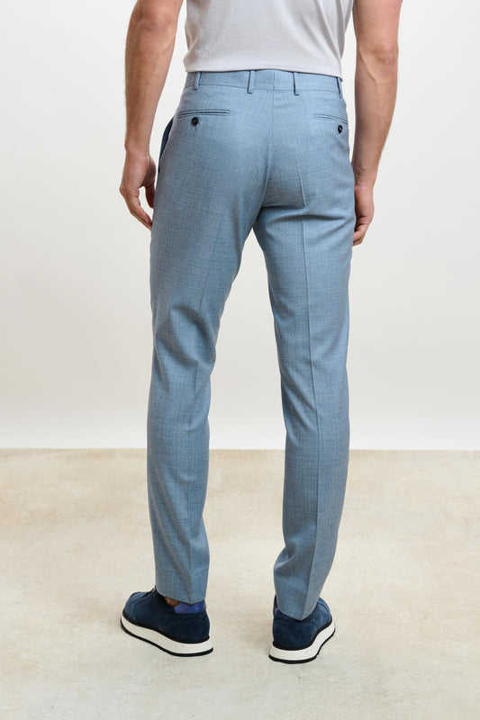 Farley Trouser Crossover Plain Light Blue - View 4