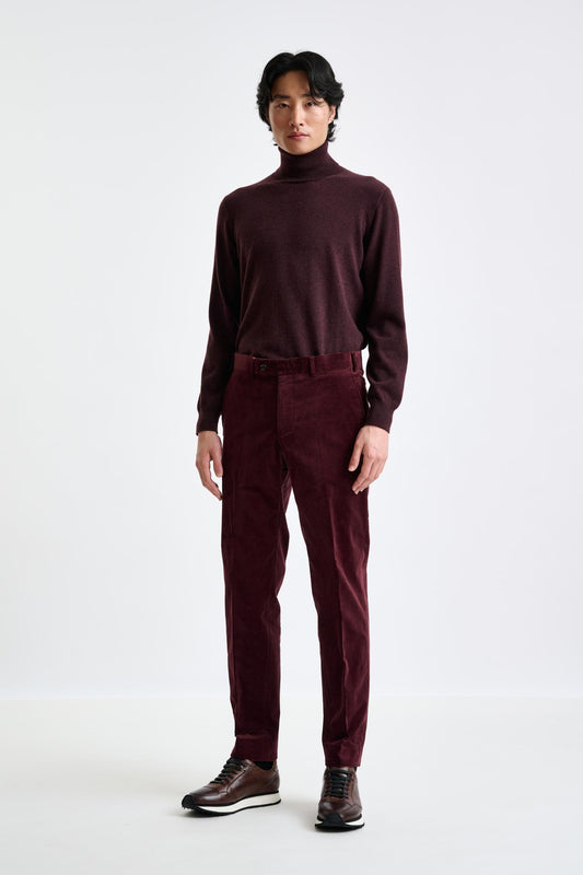 Red Cotton Farley Trouser Corduroy - View 5