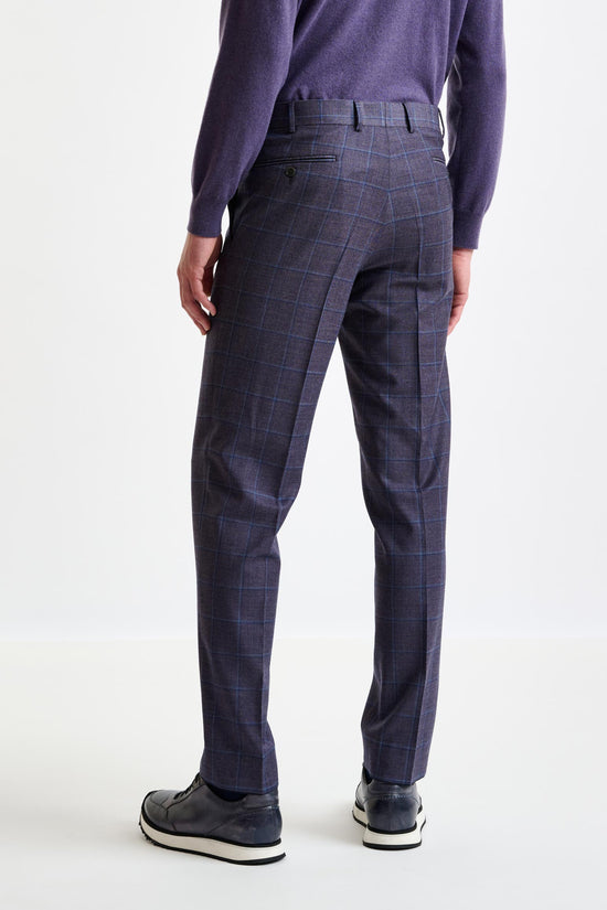Light Purple Super 130's Wool Farley Trouser Hybrid - View 5