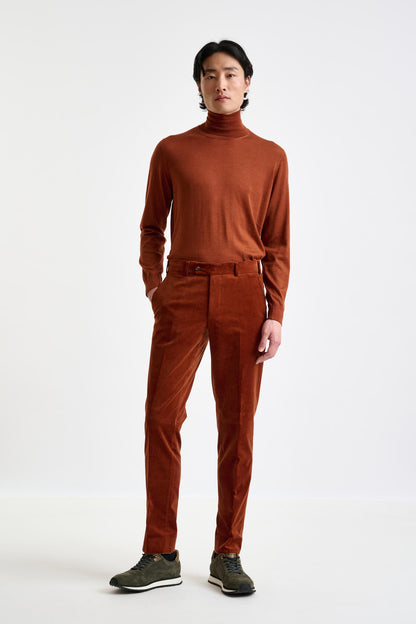 Brown Cotton Gibbet Trouser Corduroy - View 2
