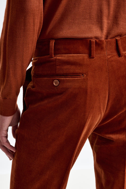 Brown Cotton Gibbet Trouser Corduroy - View 4