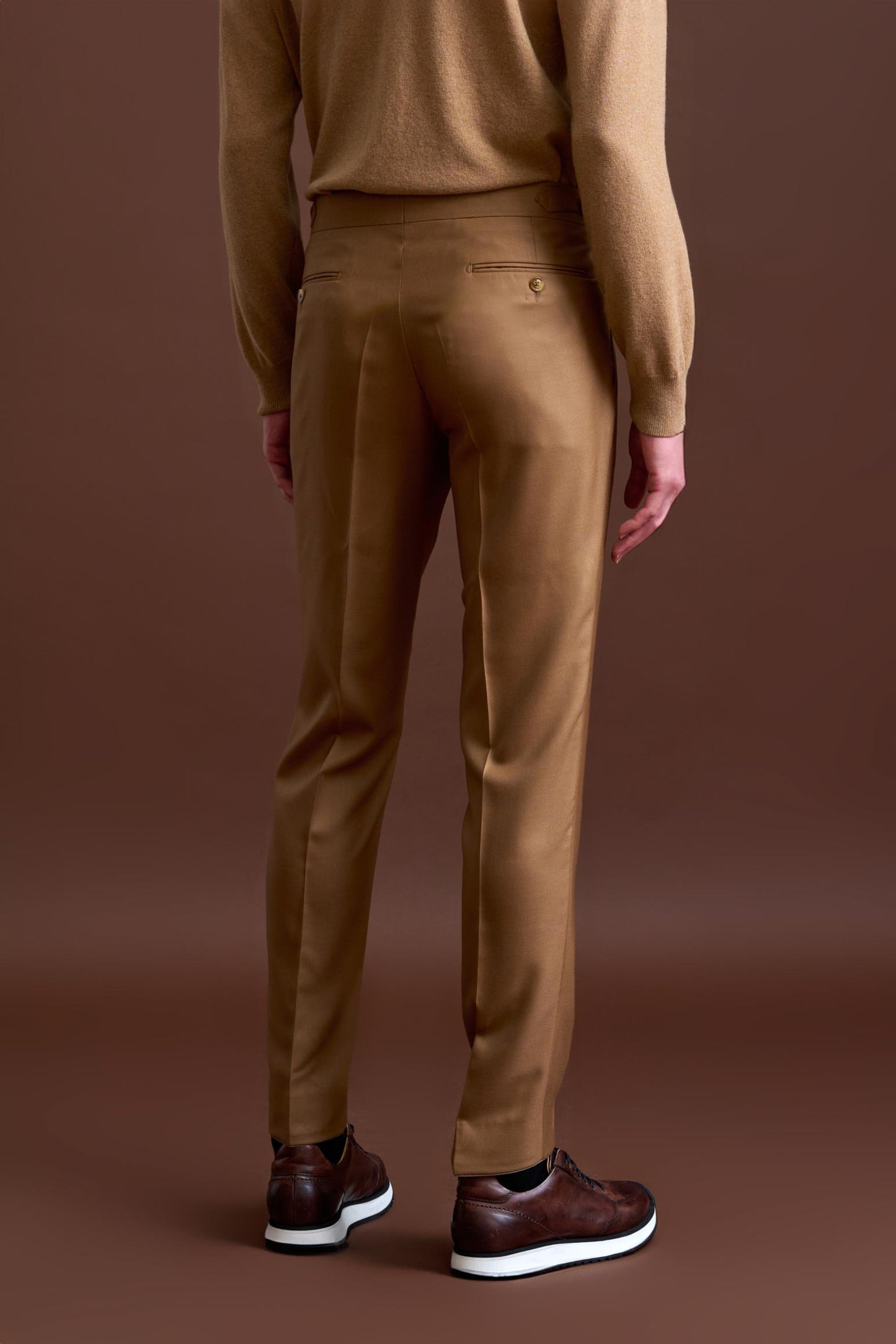 Pantalon Gibet Marron 100% Cachemire Golden Gate