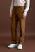 Brown Cotton & Cashmere Farley Trouser - View 2