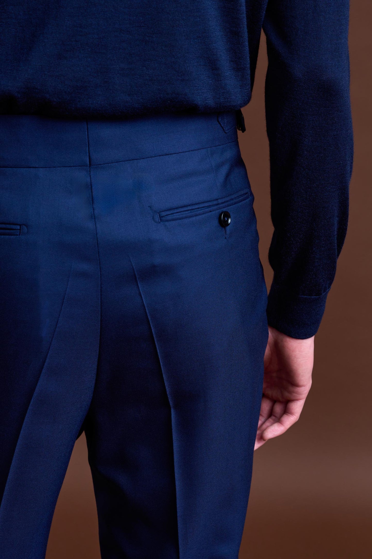 Pantalon Gibet Bleu 100% Cachemire Golden Gate