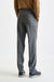Grey Super 100's Wool Farley Trouser Flannel Saxony - View 5