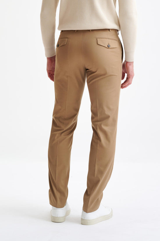Sand Cotton Farley Trousers Cashmere Cotton - View Five