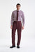 Burgundy Super 100's Wool Farley Trousers New Deluxe - View Two