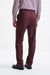 Burgundy Super 100's Wool Farley Trousers New Deluxe - View Five