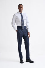 Dark Blue  Super 130's Wool  Farley Trousers Eton - View Two