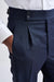 Dark Blue  Super 130's Wool  Farley Trousers Eton - View Three