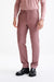 Pink Super 130's Wool  Farley Trousers Crossover - View One