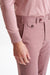 Pink Super 130's Wool  Farley Trousers Crossover - View Three