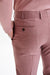 Pink Super 130's Wool  Farley Trousers Crossover - View Four