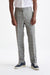 Grey & White Check Wool Farley Trousers Cosmopolitan - View One
