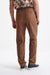 Brown  Check Wool & Cotton Farley Trousers Lifestyle - View Four