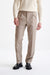 Light Brown Wool & Cotton Farley Trousers Lifestyle - View One
