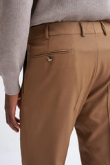 Tan Wool with Stretch Farley Trousers Connect - View Four