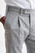 Grey  Check Wool & Cotton Farley Trousers Lifestyle - View Three