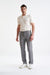 Grey Wool & Cotton Farley Trousers Lifestyle - View Two
