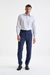 Dark Blue Wool Farley Trousers Lifestyle - View One