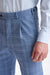 Mid Blue Wool Farley Trousers Lifestyle - View Three