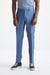 Mid Blue Linen Farley Trousers Pure Linen - View One