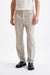 Beige Wool Farley Trousers Lifestyle - View One