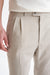 Beige Wool Farley Trousers Lifestyle - View Three