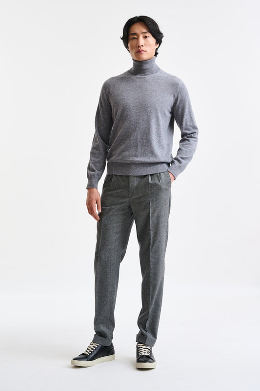 Light Grey 100% Wool Farley Trousers Freestyle - Image 2